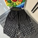 ブランド lv ハーフパンツ メンズ 半ズボン 大きいサイズ ルイヴィトンスポーツパンツ 通気性 吸汗 速乾 M - 5XL カジュアル ショートパンツ スポーツ アウトドア 部屋着 無地 軽量 5分丈 スウェット 短パンツ