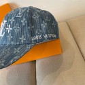 ブランドルイヴィトンデニムキャップ メンズ レディース 無地 Lvベースボール帽子 水洗いデニム クラシック 野球帽 カジュアル オシャレ ゴルフ 旅行 UVカット 調節可能 男女兼用