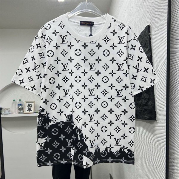 Lv ルイヴィトンブランド半袖tシャツハイブランド半袖tシャツ男女兼用20代 30代40代tシャツ 激安パロディ大人の上質Tシャツ M¬4XL