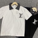 ブランドルイヴィトンポロシャツ メンズ Lv 半袖 ポロシャツ 夏服メンズ おしゃれかっこいい 薄手 ゆったり 大きいサイズ カジュアル 襟付き ゴルフ 部屋着 吸汗速乾 ポロシャツM - 4XL 