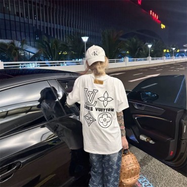 Lv ルイヴィトンtシャツハイブランド夏...