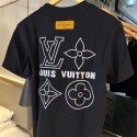 Lv ルイヴィトンtシャツハイブランド夏ブランド半袖tシャツブランドtシャツ上着カジュアル韓国 パチモン tシャツS - 3XL
