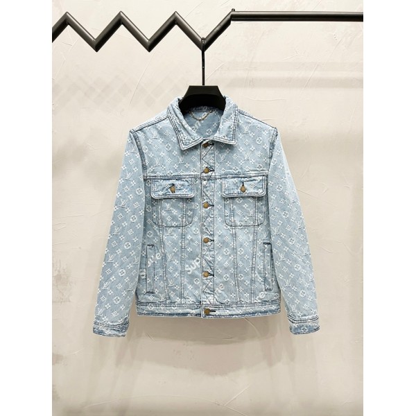 ハイブランドルイヴィトンデニムジャケット メンズ アウター Lv 女の子ジージャン カジュアル ファッション 大きいサイズ カジュアル ユニセックス 春秋 綿 上着 ゆったり Ｇジャン