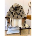 ブランドルイヴィトンマフラー レディース LV 秋冬リバーシブルスカーフ 大判ストール 柔らかい 厚手 ファッション 肌触り良い プレゼント