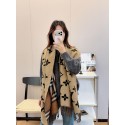 ブランドルイヴィトンマフラー レディース LV 秋冬リバーシブルスカーフ 大判ストール 柔らかい 厚手 ファッション 肌触り良い プレゼント