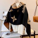 Lv ルイヴィトンハイブランド 秋冬 マフラーブランドパロディ ストール 激安ファッション ふさ飾り 男女兼用 ギフト男女兼用 リバーシブルマフラー 肩掛け