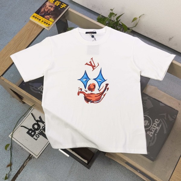 ルイヴィトンブランドtシャツオーバーサイズ LV 夏tシャツブランドかわいい ファッションかっこいいブランド ルイヴィトン半袖tシャツ高品質大人の上質Tシャツ S-5XL