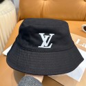 ハイブランドルイヴィトン バケットハット Lvリバーシブルハット ユニセックス  バケットハット男女兼用 ハット メンズ 大きいサイズ 日よけ帽子 綿 日焼け防止 