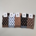 Lv ルイヴィトンハイブランド ソックス 綿製コットン 靴下 メンズ 通気性浅口ソックス 女の子好き 韓国ブランドソックス 男女兼用 ファッション