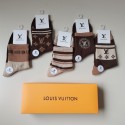 Lv ルイヴィトンレディース向け 靴下 かわいいブランド ストッキング 大人気上質な コットン ソックス くつしたブランドソックス 男女兼用 ファッション