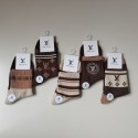Lv ルイヴィトンレディース向け 靴下 かわいいブランド ストッキング 大人気上質な コットン ソックス くつしたブランドソックス 男女兼用 ファッション