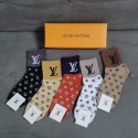 Lv ルイヴィトンハイブランド ソックス 綿製レディース向け 靴下 かわいいブランドミドルソックス 高品質浅口ソックス 女の子好き 韓国