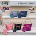 ブランドLV ルイヴィトン レディース デニム バケットバッグ スタイリッシュ ショルダーバッグ 肩掛けバッグ クロスボディ バッグ カジュアル ミニポーチ付きト ショッピング 仕事用