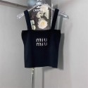 MiuMiuキャミソール ミュウミュウノースリーブ キャミソール レディース ブラトップ インナーベスト リタンクトップ レディース セクシー キャミソール 見せる 肌着 レディース 人気 汗取りインナー