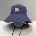 MiuMiu日焼け止めハット UVカット ミュウミュウバケットハット レディース メンズ 春夏 大きめ 深め バケットハット 綿素材 折りたたみ サイズ調整 洗える 紫外線 選べるカラーバリエーション