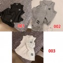 MiuMiレディース セットアップ ミュウミュウ ノースリーブｔシャツ ショートスカート 2点セット 上下セット トップス tシャツ かわいいスカート プルオーバー スカートスーツ カットソー 袖なし カジュアル 夏S - L