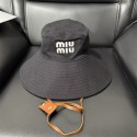 ミュウミュウメンズ ハット 帽子 MIUMIUバケットハット アウトドア フィッシングハット 日焼け止めハット サファリハット登山帽子 釣り帽子 日焼け止め