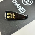ミュウミュウ MiuMiuブランドPUレザーバレッタ リボンヘアピン 韓国スタイル ヘアピン クリップとバレッタ ヘアアクセサリー かわいい 気質