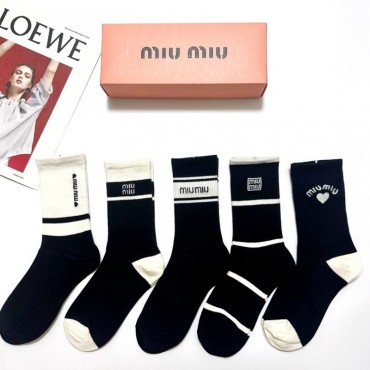 ミュウミュウ MiuMiuコットン 靴下...