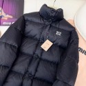 ブランドMIUMIU ミュウミュウ ダウンジャケット メンズ コート 冬服 中綿ジャケット 無地 厚手 防寒 防風 暖か メンズ 大きいサイズ ダウンコート 通勤 通学 登山 アウトドア 男女兼用 アウターS¬XL