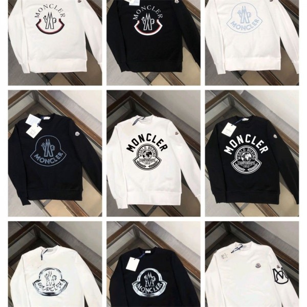 Moncler モンクレールブランドパーカー 長袖ｔシャツ コピースウェットハイブランド秋冬オーバーサイズパーカーブランドトレーナースウェット上着ゆったり S - 3XL