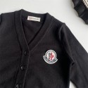 モンクレール子供服 カーディガン キッズ 男の子 女の子 Moncler vネックニット セーター スクールコート 90 - 150cm 長袖 無地 学校 学生 セミフォーマル 制服 春秋冬 通園通学 冠婚葬祭 防寒 