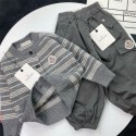 ブランドモンクレールキッズ カーディガン 長ズボン 上下セットアップ 男の子 女の子 MONCLER セーター 子供服  90 - 140CM ニットセーター スクールセーター 長袖 前開け キッズ  カーゴパンツ