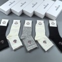 Moncler モンクレールブランド ストッキング 大人気コットン 靴下 メンズ 通気性浅口ソックス 女の子好き 韓国上質な コットン ソックス くつした