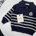 モンクレール カーディガン キッズ 子供服 Moncler 男の子 セーター アウター 襟付き ニットカーディガン 可愛い おしゃれ カジュアル 小学生 中学生 通園 通学 普段着 春 秋 冬 90 - 150cm 