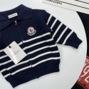 モンクレール カーディガン キッズ 子供服 Moncler 男の子 セーター アウター 襟付き ニットカーディガン 可愛い おしゃれ カジュアル 小学生 中学生 通園 通学 普段着 春 秋 冬 90 - 150cm 
