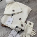 モンクレール3点セット 防寒 手袋 帽子 マフラー セット メンズ レディース Moncler ニット帽 男女兼用 冬 防寒 グローブ ニット フリース あったか 保温 ギフト プレゼント 自転車 通勤