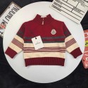 ハイブランドモンクレール子供服 ニットセーター 女の子 Moncler ハイネック 長袖 暖かい ニット トップス 綿 キッズ 春秋冬 ケーブル編み シンプル ガールズ インナー かわいい カジュアル 防寒 通園 通学 90-150cm 