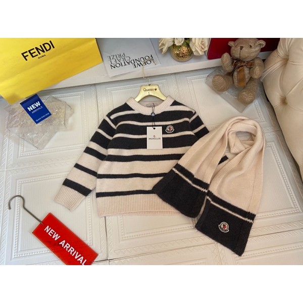 ハイブランド モンクレールキッズニット服 女の子 男の子 Moncler 子供ニット 110¬150cm セーター カットソー プルオーバー ニット上着 暖かい トップス 長袖 トップス 幼児 幼児