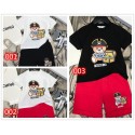 モスキーノ ベビー服 セットアップ 子供 男の子 女の子 Moschino tシャツ ショートパンツ 上下セット キッズ トップス かわいい 半ズボン 服 半袖 セット キッズ ス 上下セット 春 夏 肌着 幼稚園 保育園 スポーツ 柔らかい