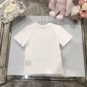 モスキーノキッズ Tシャツ トップス 半袖 丸首 コットン 女の子 男の子 Moschino子供服 薄手 90 - 160cm 軽量 柔らかい ゆったり カジュアル シンプル お出掛け 普段着 部屋着 夏