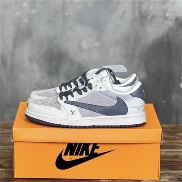 ナイキ＆LVメンズ スニーカー 靴 カジュアルシューズ 幅広 NIKE ゆったり サイドロゴ 高クッション性  230¬270cm 履き心地快適 衝撃吸収 おしゃれ 流行り 紐靴