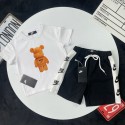 ブランドナイキ子供服 男の子 セットアップ 夏服 Nike キッズ半袖 Tシャツ ハーフパンツ 半ズボン 上下セット  90-160CM 子供 ジャージ 上下セット 男の子 熊の柄 カジュアル 韓国 お洒落 男の子 半袖スウェット