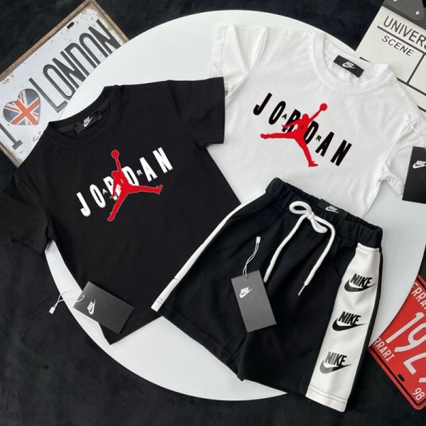 ナイキ子供服 男の子 セットアップ ブランドNIKE キッズ夏服 半袖 Tシャツ ハーフパンツ 上下セット 子供 ジャージ 上下セット 男の子 カジュアル 韓国 お洒落 男の子 半袖スウェット セットアップ キッズ 出産祝い 子供の日プレゼント 90-160CM