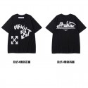 オフホワイト OFF-WHITE ｔシャツ カジュアル 丸首 短袖 男女通用 ファション 人気