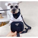 プラダ ブランド 犬用首輪 ペット用リードペット用三角スカーフ 首輪 Prada  犬用よだれかけ 3点セット ハイブランドペット散歩用グッズ ブランドペット首輪 牽引ロープ セット 通気性 ファッション