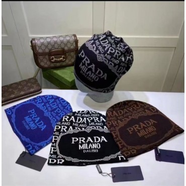 ブランド Prada プラダニット帽 ソ...