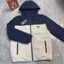 Prada プラダ ハイブランド中綿コート メンズ 中綿ジャケット 冬服 裏起毛 無地 ジャケット アウター 大きいサイズ 厚手 暖かい 防寒 カジュアル ファッション コート メンズ 秋冬服 L¬4XL
