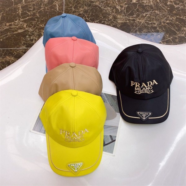 Prada ブランド キャップ メンズ レディース 深め ベースボールキャップ プラダ野球帽子 おしゃれ 小顔効果 ウォーキング 登山 ゴルフ 釣り 野球 男女兼用