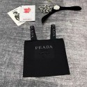 プラダニットキャミソール レディース Pradaリブニット トップス きれい 可愛い フライス編み S - L タンクトップ フリーサイズ ノースリーブ 気質 おしゃれ