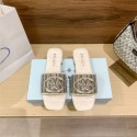Prada プラダブランド スリッパ レディース お出かけ用サンダルファッション室内履き春夏ブランドPrada 室内スリッパ シャワー バス トイレ ベランダ用ブランド ローファースリッパ 軽量 225¬260cm