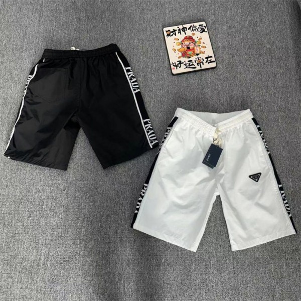 ブランド Prada トレーニングハーフパンツ メンズ プラダスポーツパンツ 通気性 ストレッチ 筋トレ 半ズボン トレーニングウェア 短パン ランニングパンツ XS - 5XL 