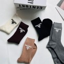 Prada プラダハイブランド ソックス 綿製レディース向け 靴下 かわいいブランド ストッキング 大人気コットン 靴下 メンズ 通気性