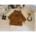 ブランドプラダキッズロングコート Prada子供コート フリースコート 子供ボアコート 90-130cm ロングコート 防寒コート トップス フリース 厚手 ファッション 防風 防寒 通勤 通学