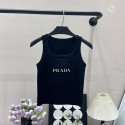 ハイブランド プラダタンクトップ レディース Pradaニットキャミソール インナーキャミソール サマーニット ノースリーブ Tシャツ 上着 おしゃれ 冷感 かわいい 上質 S-XL