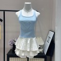 ハイブランド プラダタンクトップ レディース Pradaニットキャミソール インナーキャミソール サマーニット ノースリーブ Tシャツ 上着 おしゃれ 冷感 かわいい 上質 S-XL